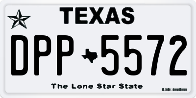 TX license plate DPP5572