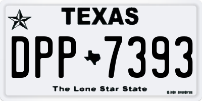 TX license plate DPP7393