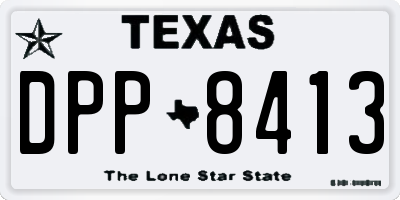 TX license plate DPP8413