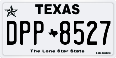 TX license plate DPP8527