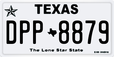 TX license plate DPP8879