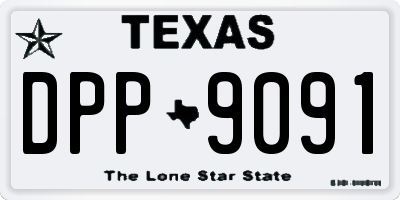 TX license plate DPP9091