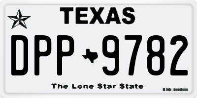 TX license plate DPP9782