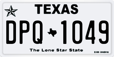 TX license plate DPQ1049
