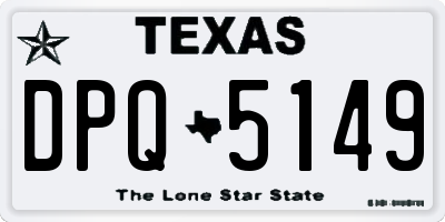 TX license plate DPQ5149