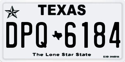TX license plate DPQ6184