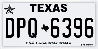 TX license plate DPQ6396