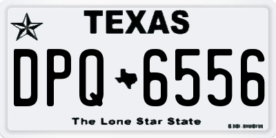 TX license plate DPQ6556