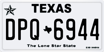 TX license plate DPQ6944
