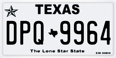 TX license plate DPQ9964