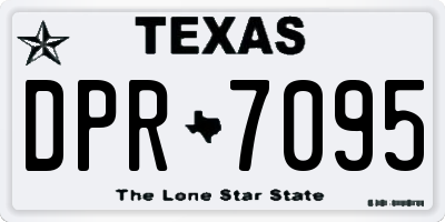 TX license plate DPR7095