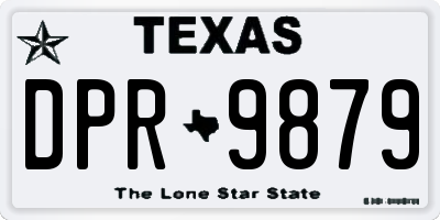 TX license plate DPR9879