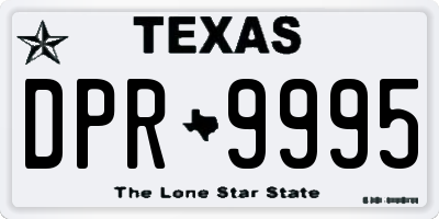 TX license plate DPR9995