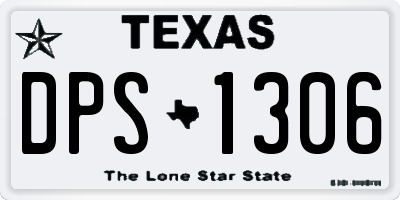 TX license plate DPS1306