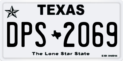 TX license plate DPS2069