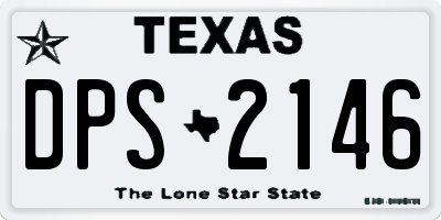 TX license plate DPS2146