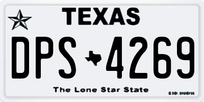 TX license plate DPS4269