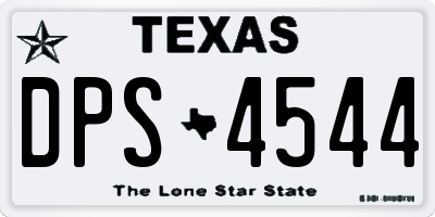 TX license plate DPS4544