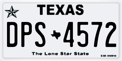 TX license plate DPS4572