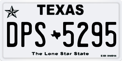 TX license plate DPS5295