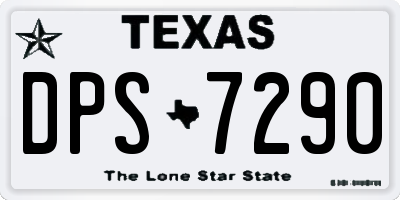 TX license plate DPS7290