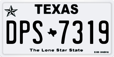 TX license plate DPS7319