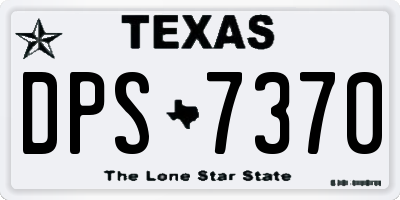 TX license plate DPS7370