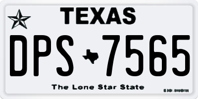 TX license plate DPS7565