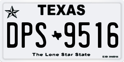 TX license plate DPS9516