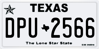 TX license plate DPU2566