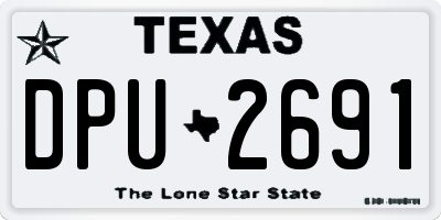 TX license plate DPU2691