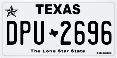 TX license plate DPU2696