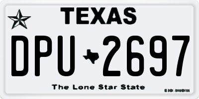 TX license plate DPU2697