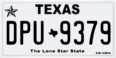 TX license plate DPU9379