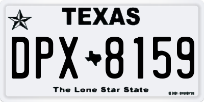 TX license plate DPX8159