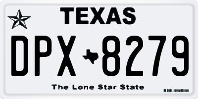 TX license plate DPX8279