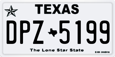 TX license plate DPZ5199