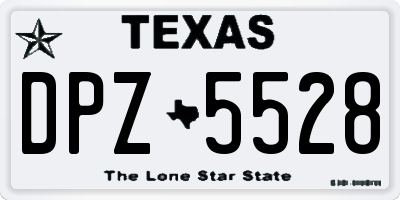 TX license plate DPZ5528