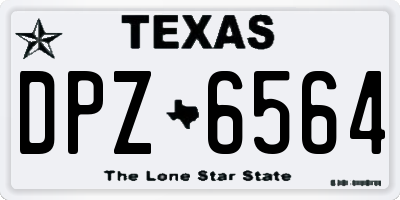 TX license plate DPZ6564