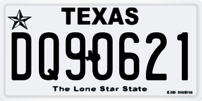 TX license plate DQ90621