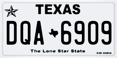 TX license plate DQA6909