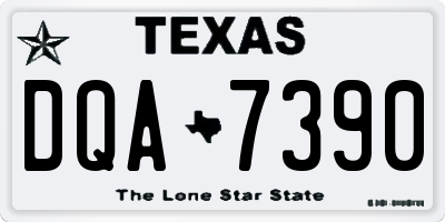 TX license plate DQA7390