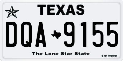 TX license plate DQA9155