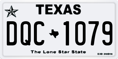 TX license plate DQC1079