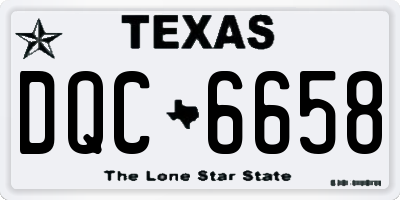 TX license plate DQC6658
