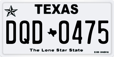TX license plate DQD0475