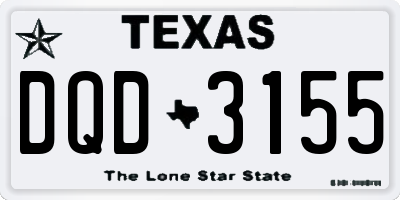 TX license plate DQD3155