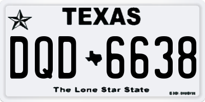 TX license plate DQD6638