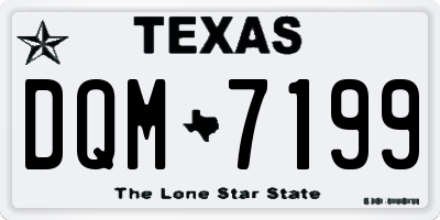 TX license plate DQM7199