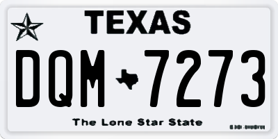 TX license plate DQM7273